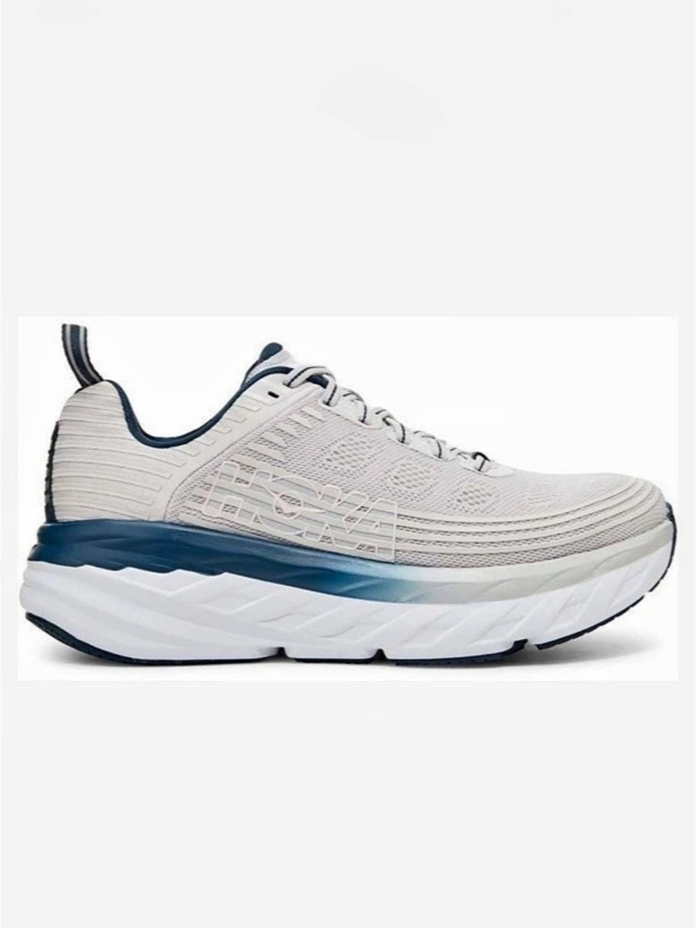 Hoka Bondi 6 Athletic Shoes US 8.5 Lunar Rock Nimbus Cloud